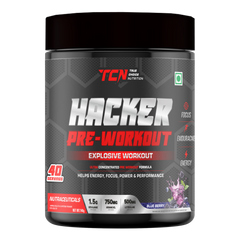 TCN Hacker Pre-Workout 140Gm, Blueberry