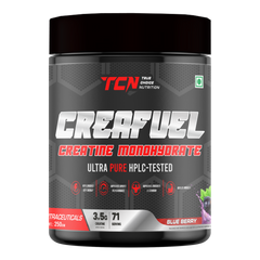 TCN Creafuel Creatine Monohydrate Ultra Pure HPLC- Tested 250Gm, Blueberry