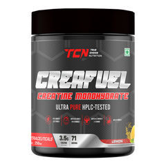 TCN Creafuel Creatine Monohydrate Ultra Pure HPLC- Tested 250Gm, Lemon