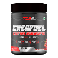TCN Creafuel Creatine Monohydrate Ultra Pure HPLC- Tested 250Gm, Strawberry