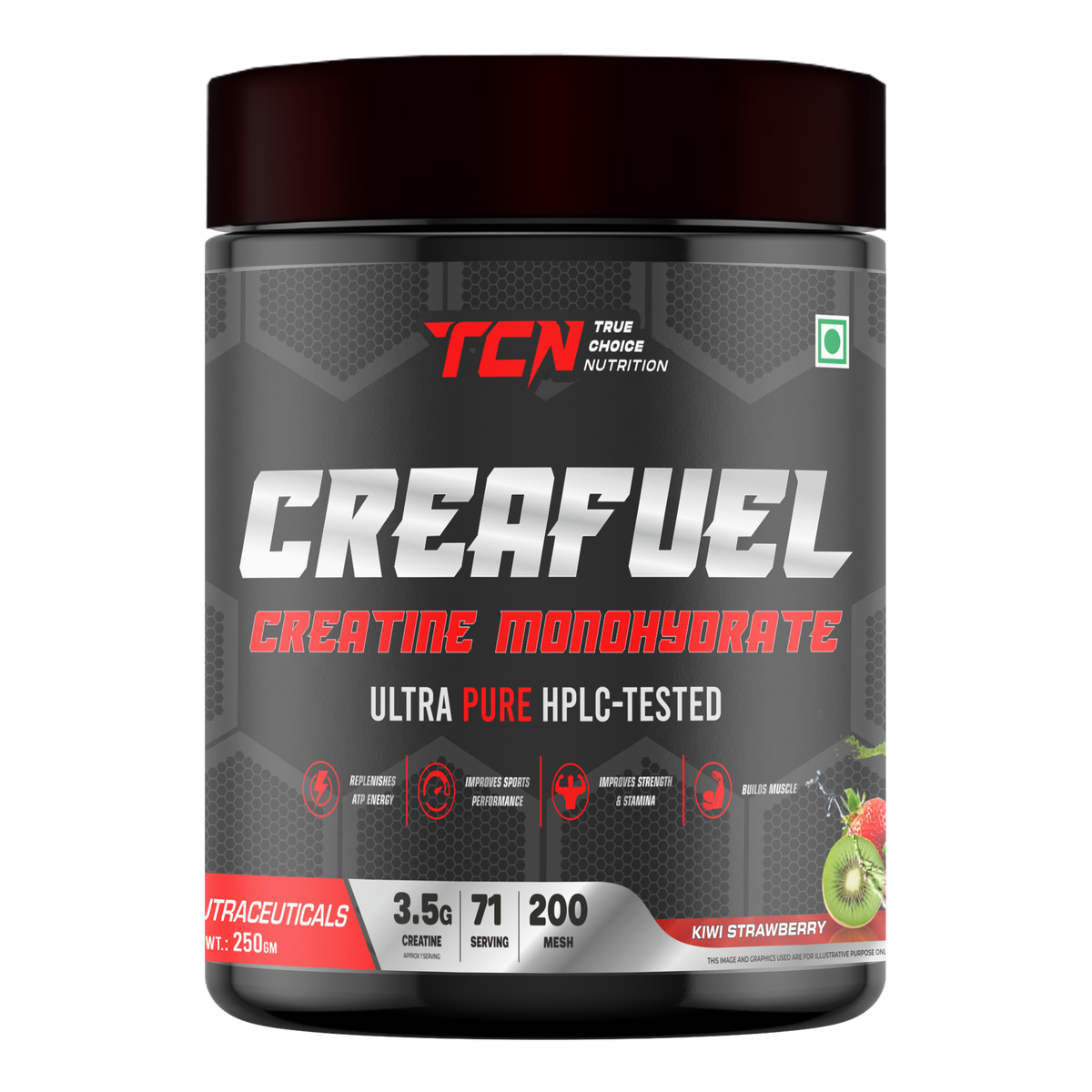 TCN Creafuel Creatine Monohydrate Ultra Pure HPLC-Tested 250Gm